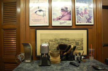 The table of tools for hat maintenance